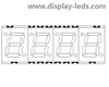 0,28-дюймовый четырехзначный 7-сегментный SMD-дисплей