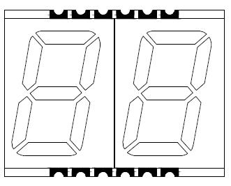 0,56-дюймовый 2-значный светодиод smd 5621