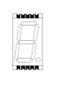 0,8-дюймовый Fout Digit 7-сегментный SMD-дисплей с серой лицевой панелью