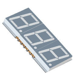 0,56-дюймовый трехзначный светодиодный дисплей smd