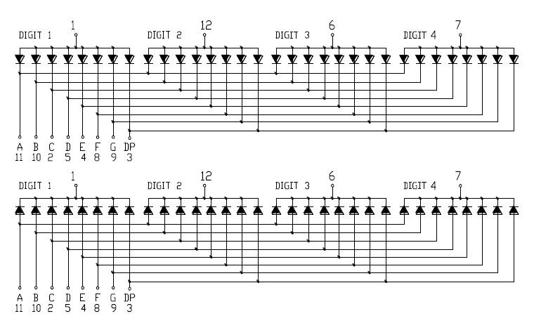 0,56-дюймовый 4-значный SMD-дисплей 5642