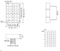 2-дюймовая 5x7 светодиодная матрица с квадратными точками