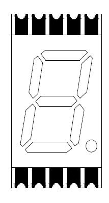 0,39-дюймовый одноразрядный светодиодный дисплей smd 3913