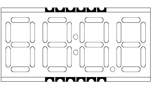 0,39-дюймовый четырехзначный светодиодный дисплей smd 3941