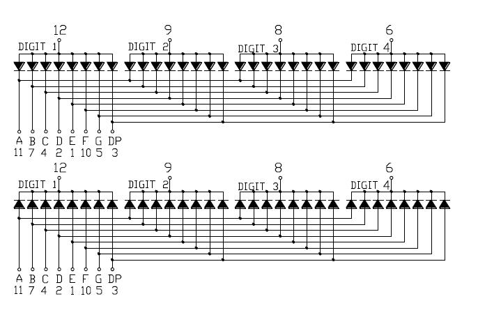 0,2-дюймовый 4-значный SMD-дисплей
