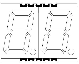 0,56-дюймовый 2-значный светодиод smd 5620 