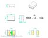 0201 Blue SMD -светодиодный светодиод ROHS, соответствующий 0,65 (L) x0,35 (W) мм